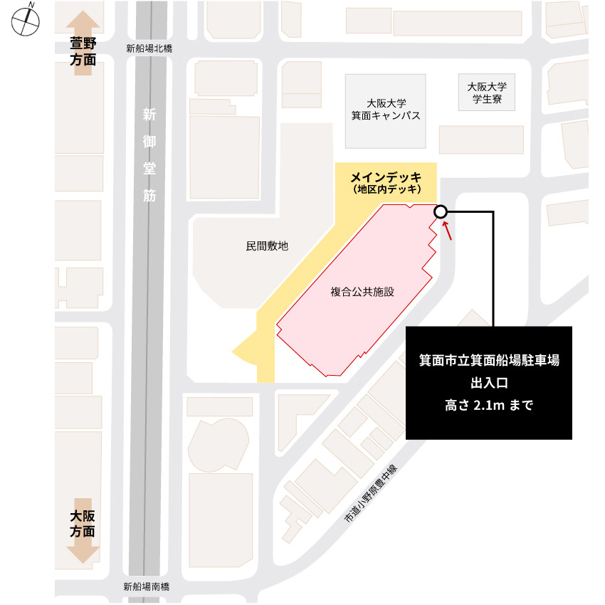 箕面市立箕面船場駐車場
